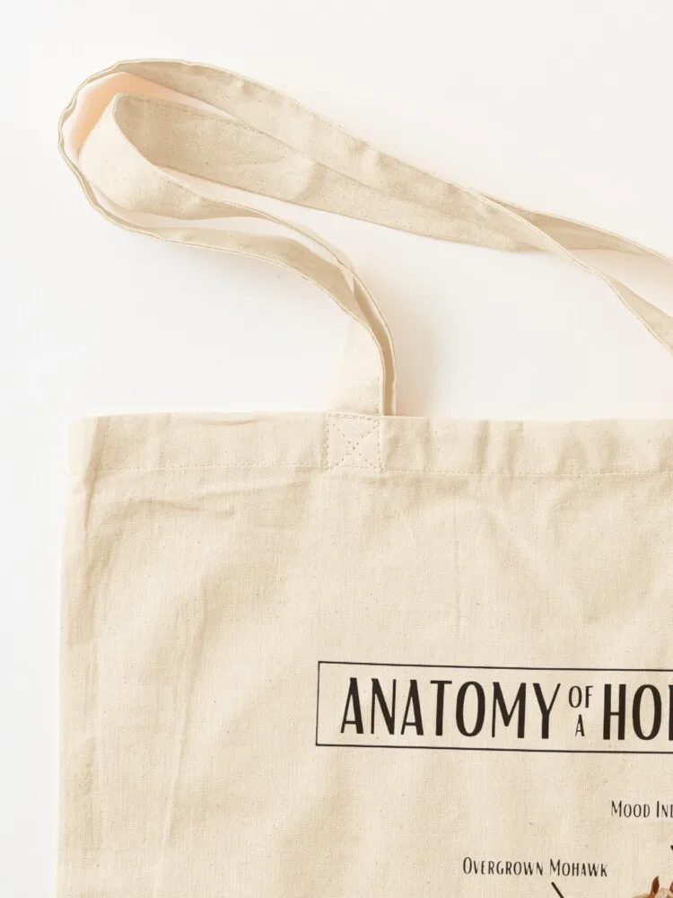 Anatomy of a horse Tote Bag Canvas custom fabric bag Beach bag Reusable bags