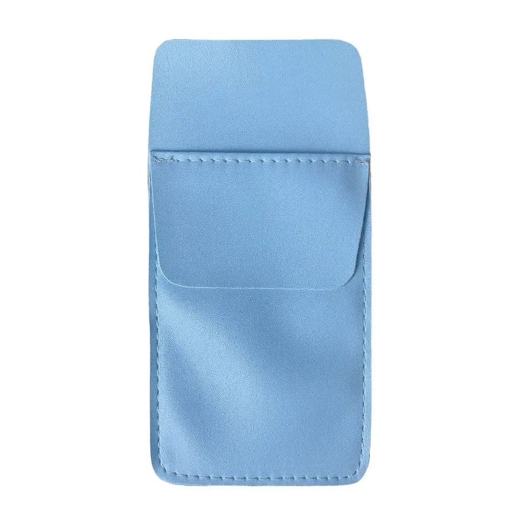 2PCS Office Hospital Supplies Portable Leather Pen Bag Double-Layer Pocket Protector Pencil Case Leak-Proof Pen Pouch Pen Holder