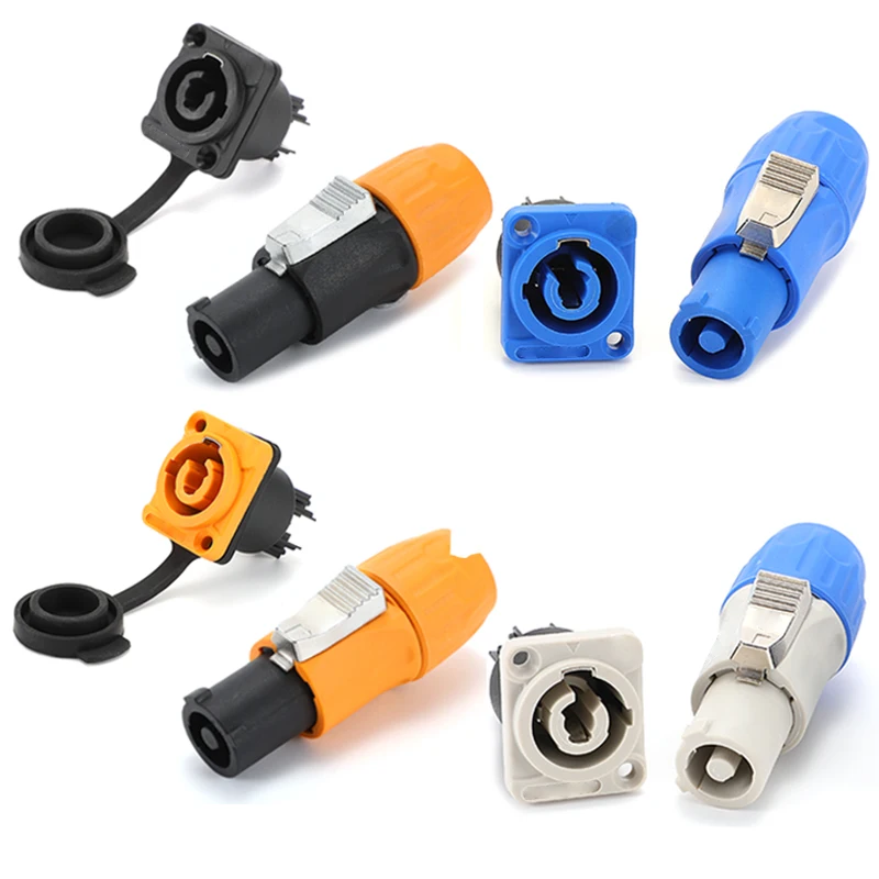 AVSSZ 20A Power Aviation Plug Socket Input Output Connector for PowerCON Industrial Control LED Screen Stage Show Audio Lighting