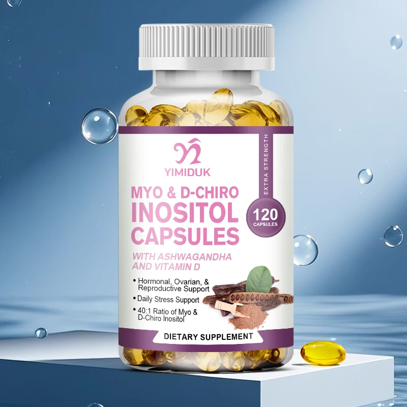

Yimiduk Myo & D-Chiro Inositol Capsules Supplement - Vitamin Capsules for Women To Support Ovarian Function and Hormonal Balance