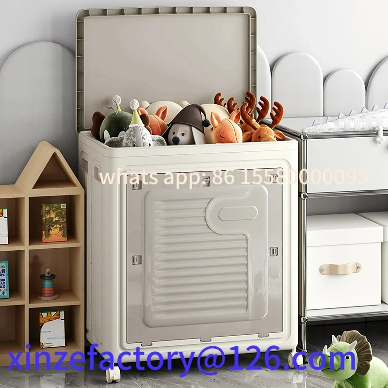 Scatola portabiancheria domestica personalizzabile da 1 pezzo con rulli Cesto portabiancheria sporco grande