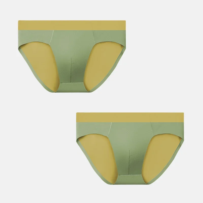 

2PCS Modal underwear - Men's double-sided zero-feel seamless summer lightweight comfortable breathable shorts - Triangle pants