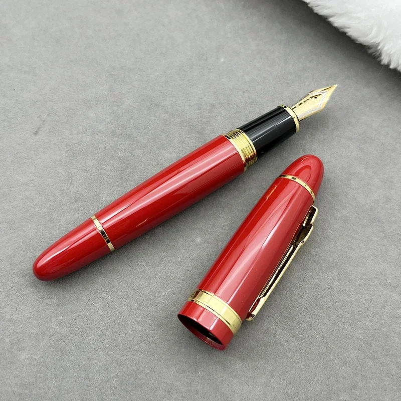 قلم حبر جينهاو 159 قضيب سميك أحمر قلم مكتب الأعمال