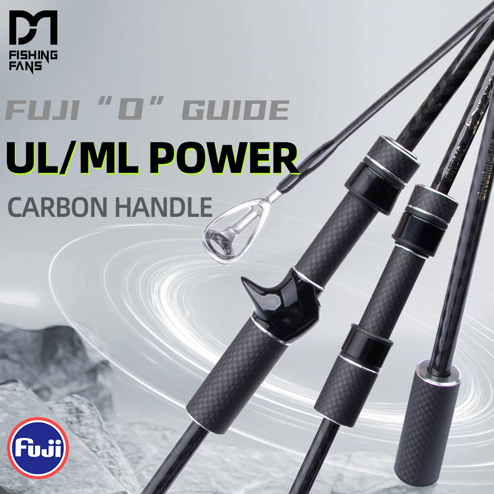 

FISHINGFANS FUJI O GUIDE CARBON HANDLE UL ML POWER 1.32m 1.5m 1.65m 1.83m 1.98m 2.13m 2.28m 2.43m TROUT BASS FISHING ROD