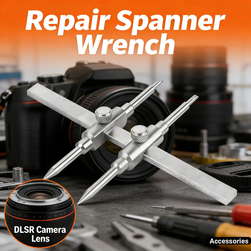 

Adjustable DSLR Camera Lens Spanner Wrench Opening Open Repair Tool Set Remover