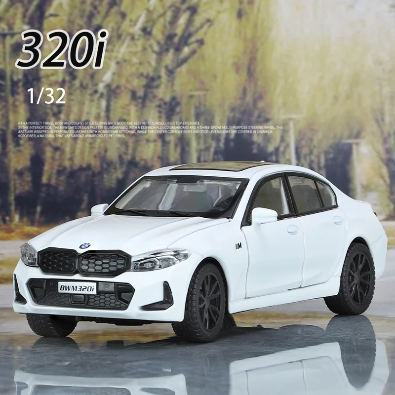 1:32 320i Alloy Sallon Car Model Limousine Diecasts Auto Vehicles Collectible Premium Birthday Gift for Children High Simulation