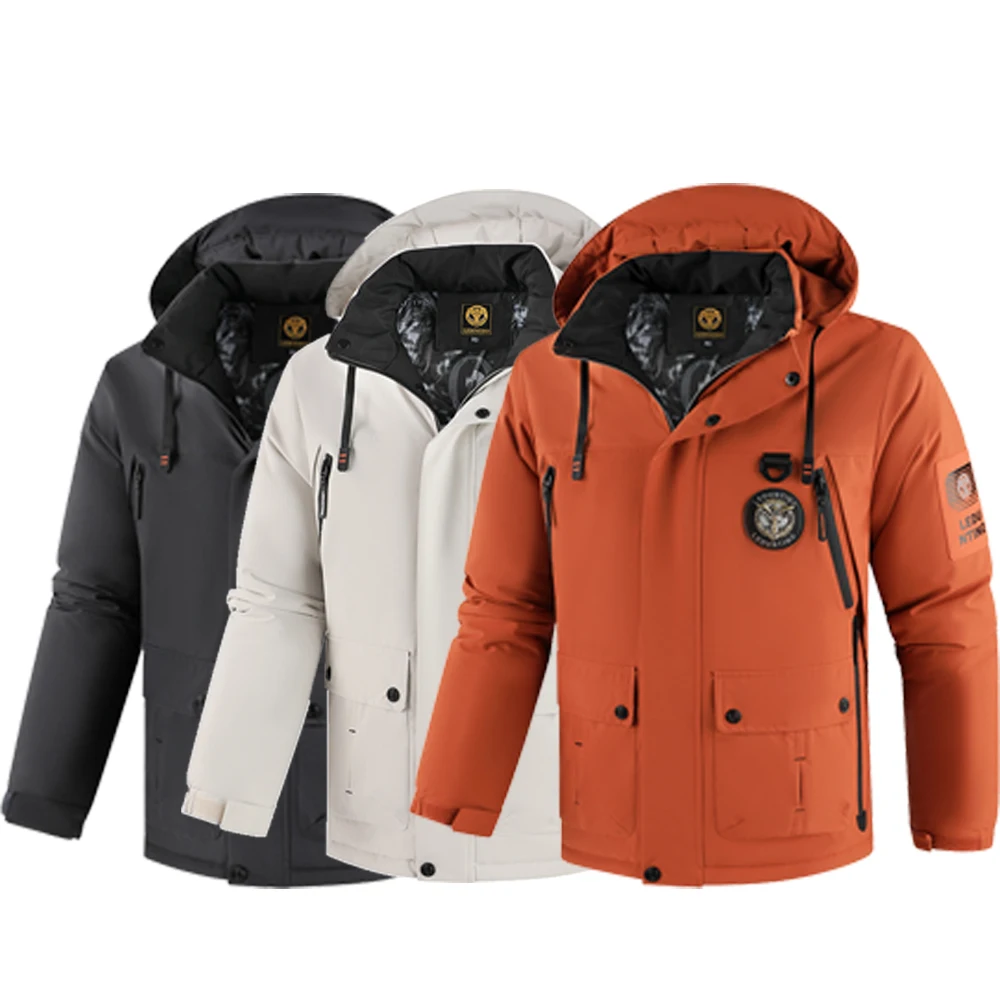 

Мужская водонепроницаемая тактическая куртка Eagle Patch — с несколькими карманами, с капюшоном, универсальная для пеших прогулок, путешествий и повседневной одежды