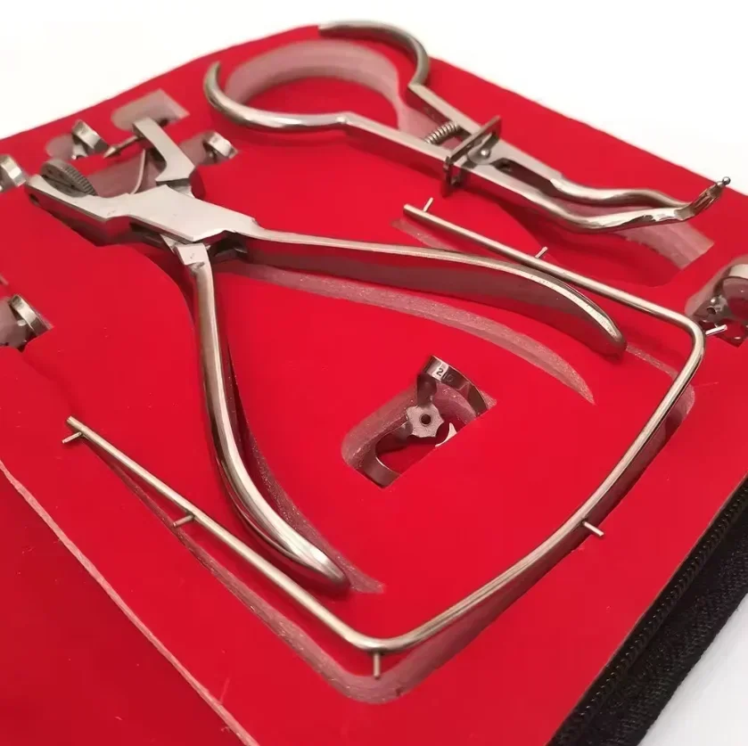 أطباء الأسنان المطاط السد عدة أدوات جراحية طب الأسنان مجموعة تقويم الأسنان الأسنان المطاط السد المشابك عدة #5