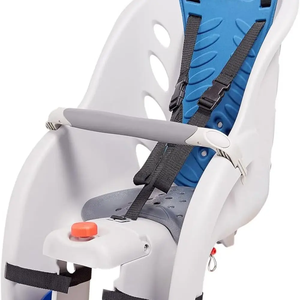 

Rear-Mounted Toddler Bike Seat, Adjustable Harness, Comfort Padding, Quick Release, Ages 1+