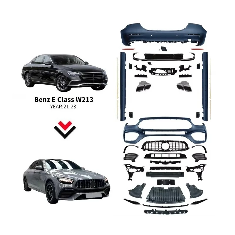 

W213 Facelift Conversion Auto Parts Body Kits for W213 Car Bumper Body Kit Car Accessories Set for 21-23 Years