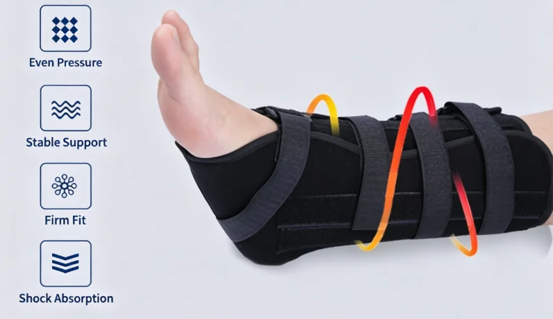 NEW Ankle Fixation Brace, Adjustable Straps Ankle Joint Support Sleeve, Foot Tendon Protector Stabilizer for Sprain Injury Recov