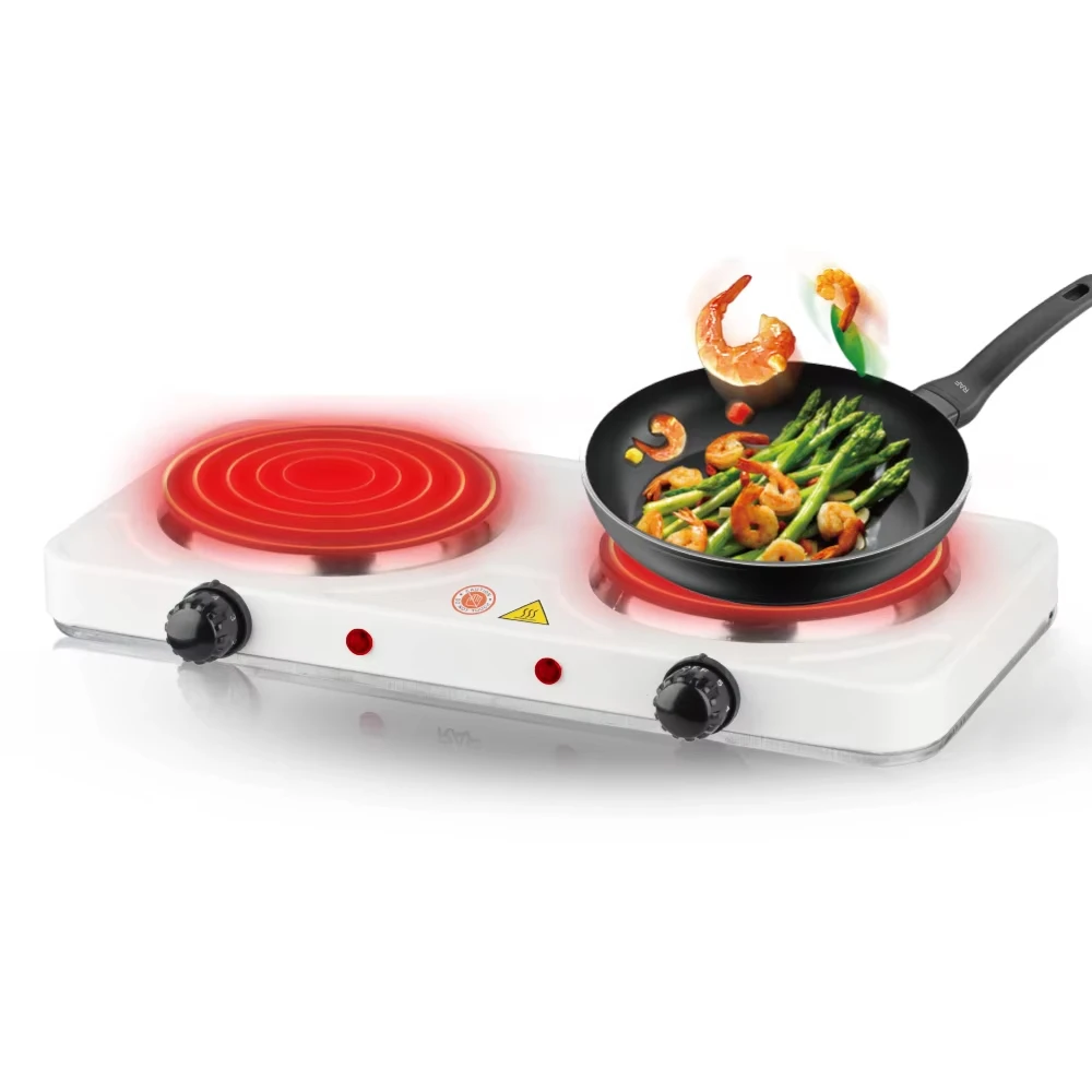 Y606-2 New Solid mini electric Hotplate Cooker  Stove Two Burners  Hot Plate grill For Cooking