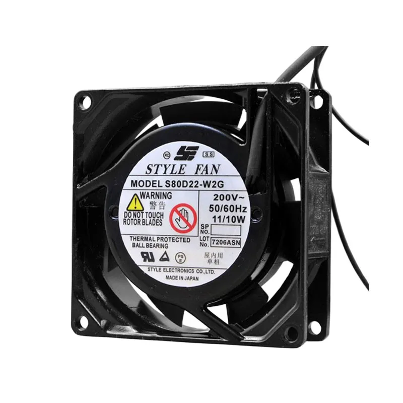 NEW ORIGINAL S80D22-W2G AC 200V 11/10W 8038 80*80*38mm 8cm COOLING FAN