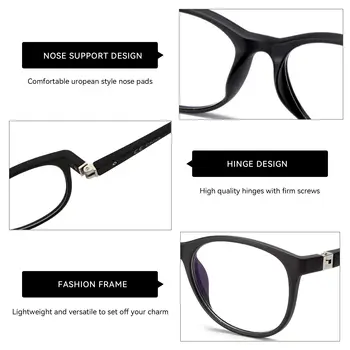 ZENOTTIC Barnglasögon Anti-blått ljus TR90 Silikon Flexibla Skyddande Optiska Bågar Glasögon för Pojke Flickor 10 best sales Kids glasses frame - №5