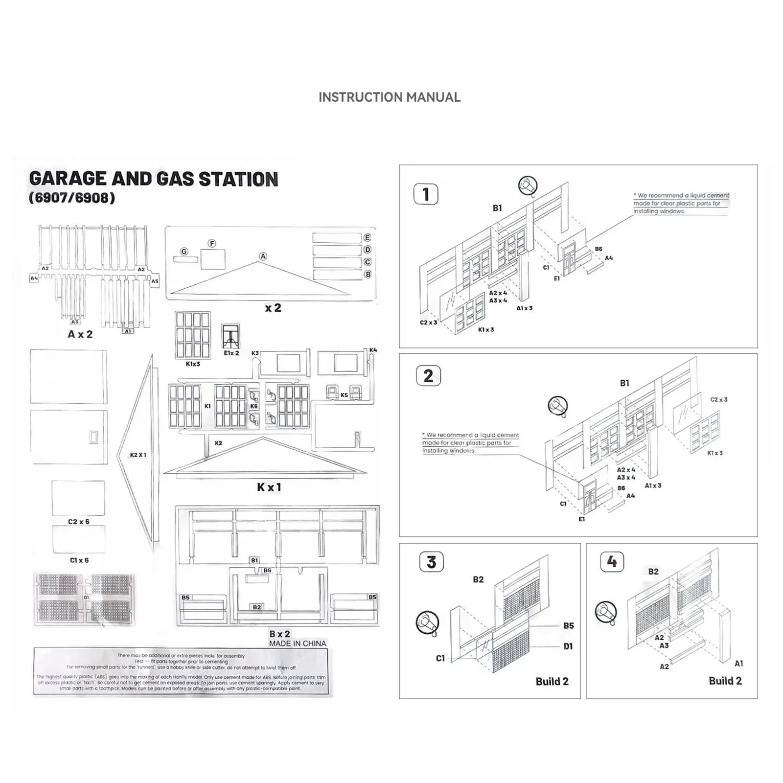 Micro Landscape Miniature Repair Workshop HO Scale DIY Auto Service Shop Model Railway Scenery Building Scene Accessories for