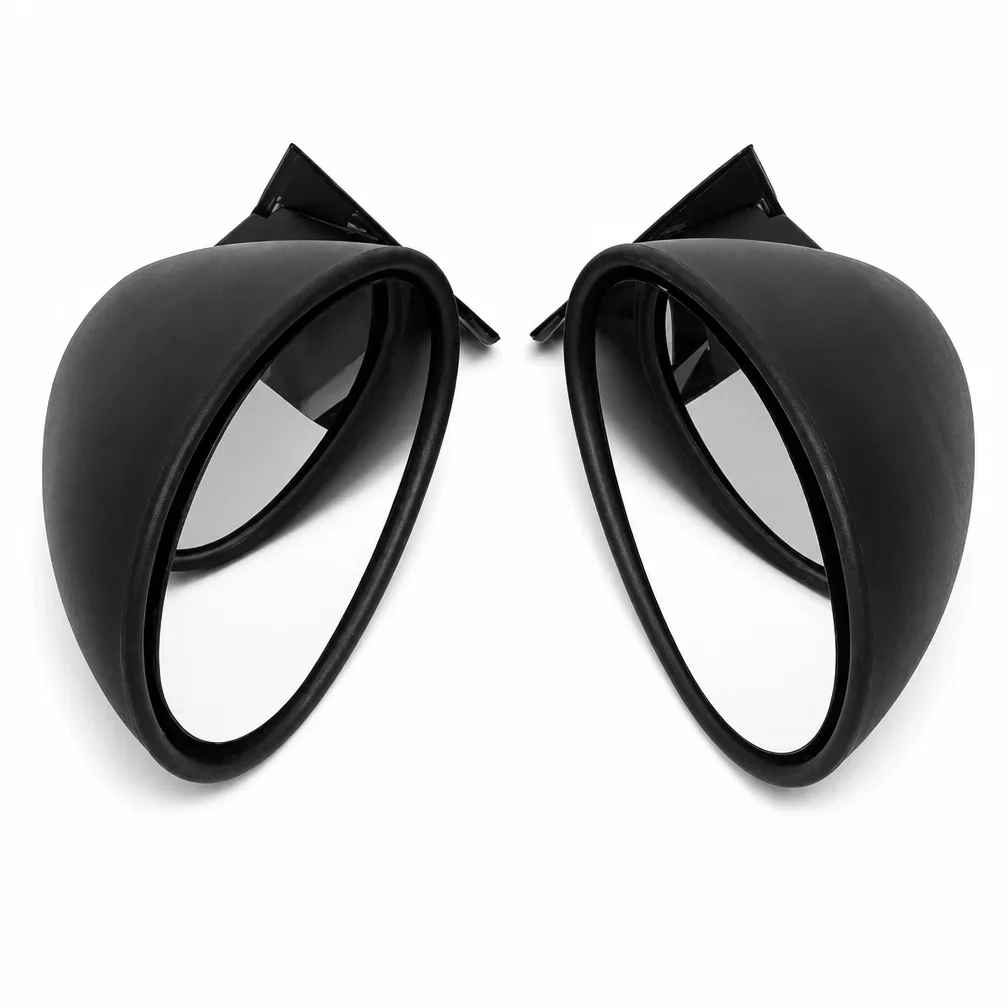 F‑1 Californian Style Retro Car Rearview Mirror Pair Black Vintage Modified Side View Mirror For Classic Auto