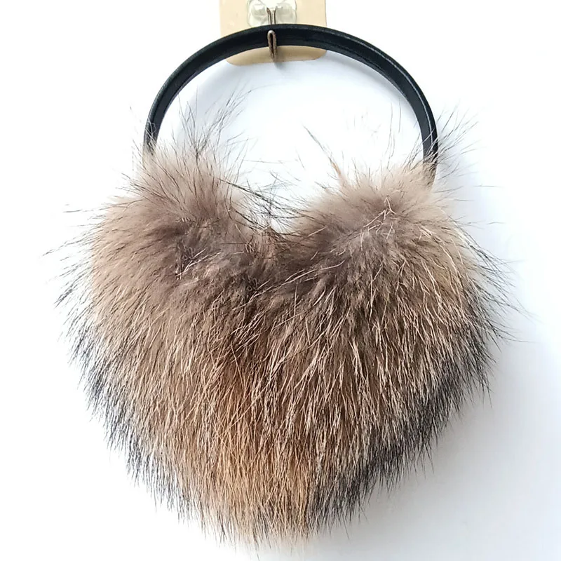 Women Real Fox Fur Earmuff Winter Luxury Warm Genuine Fur Ear cap Female Soft Warm Ear Warmer