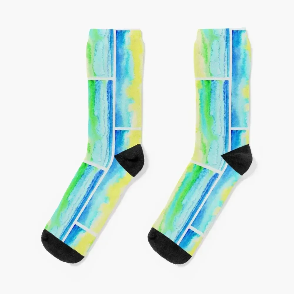 

blue Water Socks custom retro Argentina professional running Mens Socks Women's