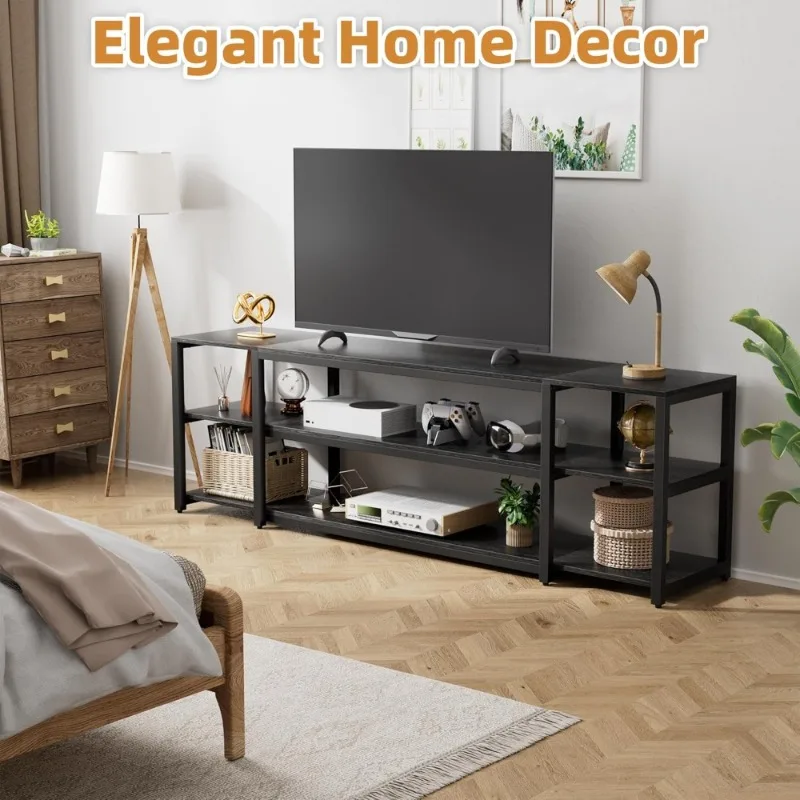 Wide Wood TV Console 6