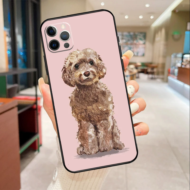 Cute Cockapoo Dog Phone Case For iPhone 16 15 12 13 11 14 Pro Max Mini X XR XS Max 6S Plus Coque