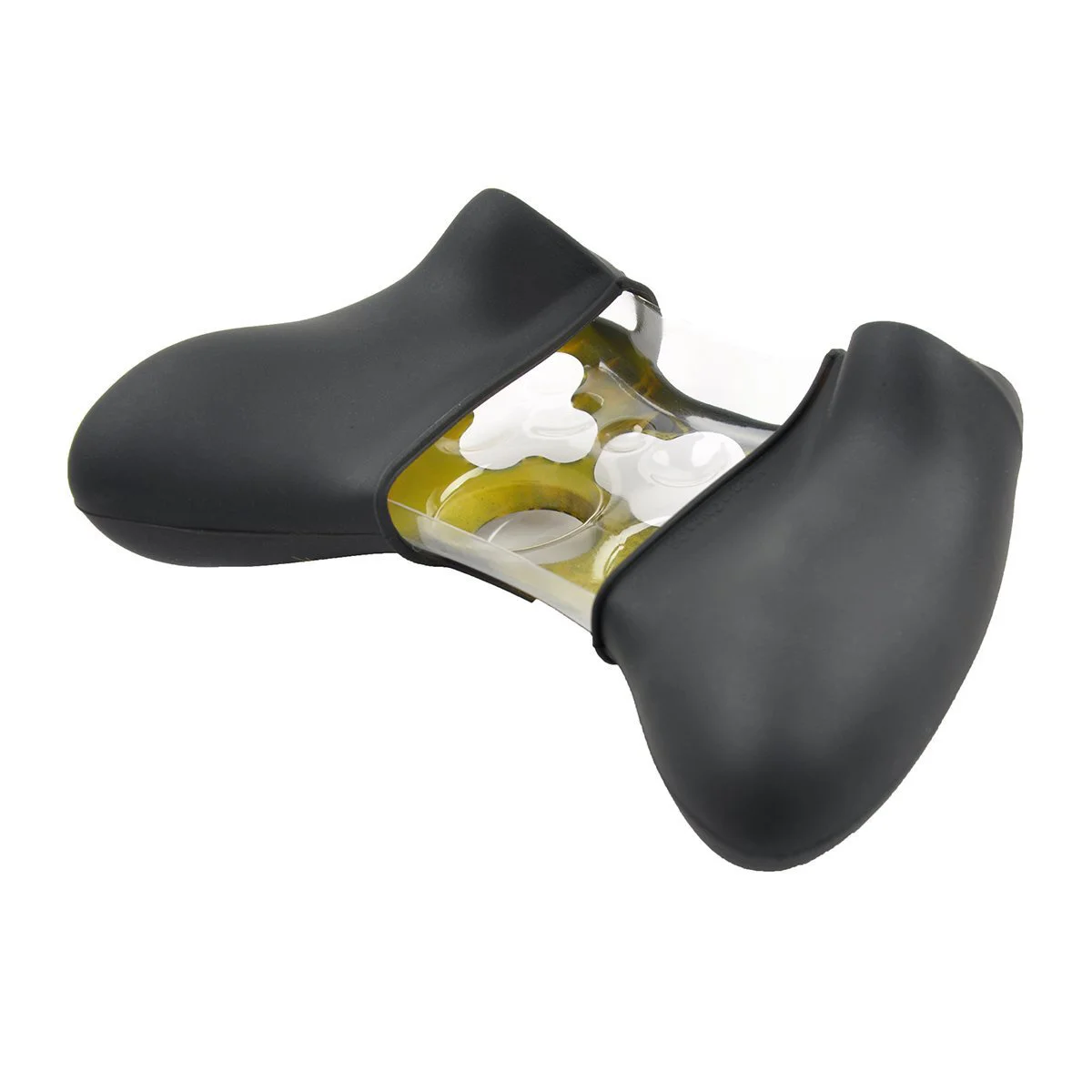 

Yellow Black Silicone Protective Skin For 360 Controller Durable Non-Slip Scratch Resistant Grip Enhancement Game Accessory