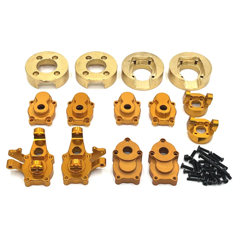 

Used For MJX H8H YiKong 1/10 YK4102 4103 4104 4106 4082-83 RC Car Parts Metal Upgrade Counterweight Kit Brass