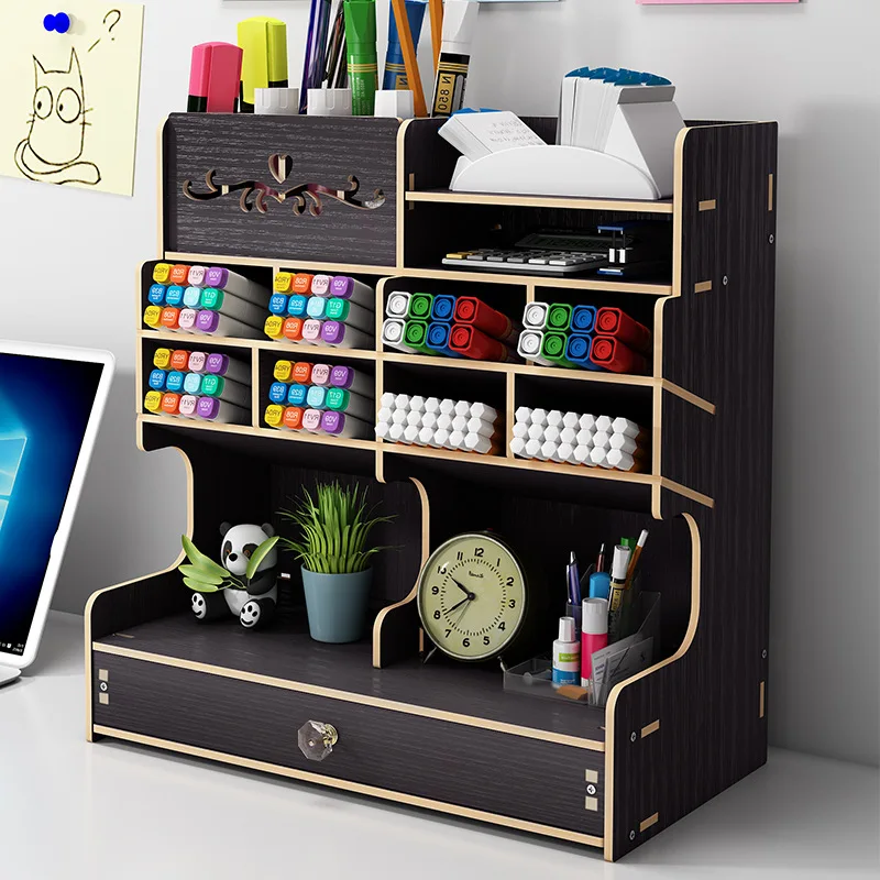 Pen Holder Oblique Insertion Ins Minimalist Desktop Stationery Storage Box Office Document Storage Supplies