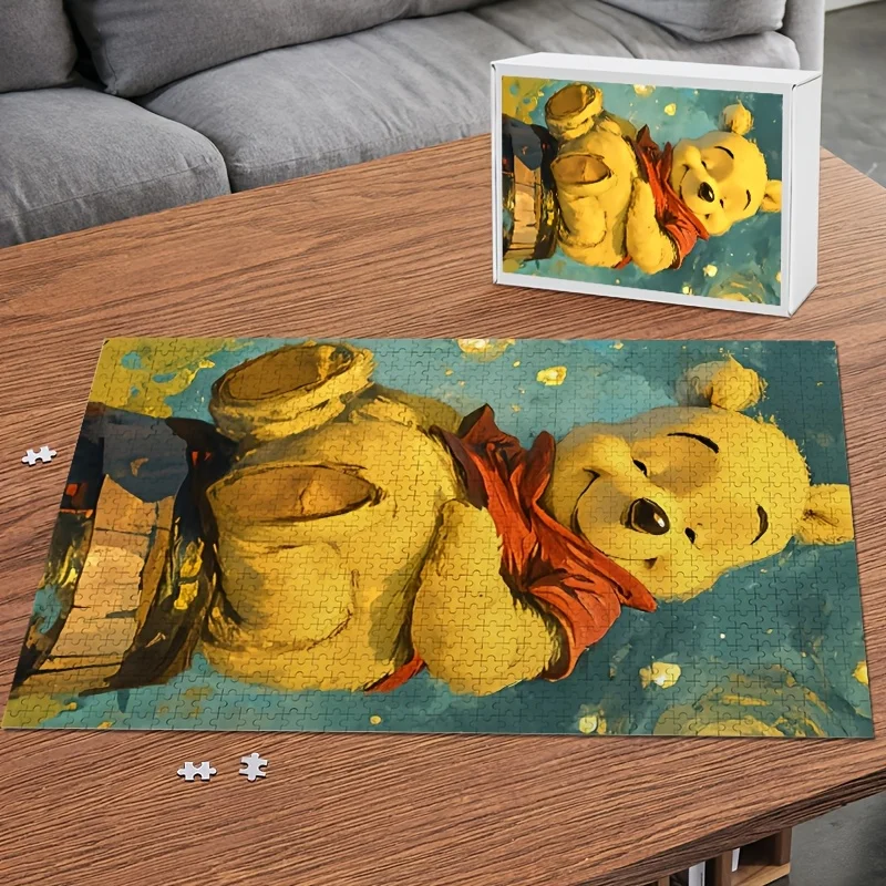

1000pcs Disney Winnie the Pooh Poster and Puzzle | Durable Art Decoration, Frameless Perfect Birthday Gift for Valentine'S Day