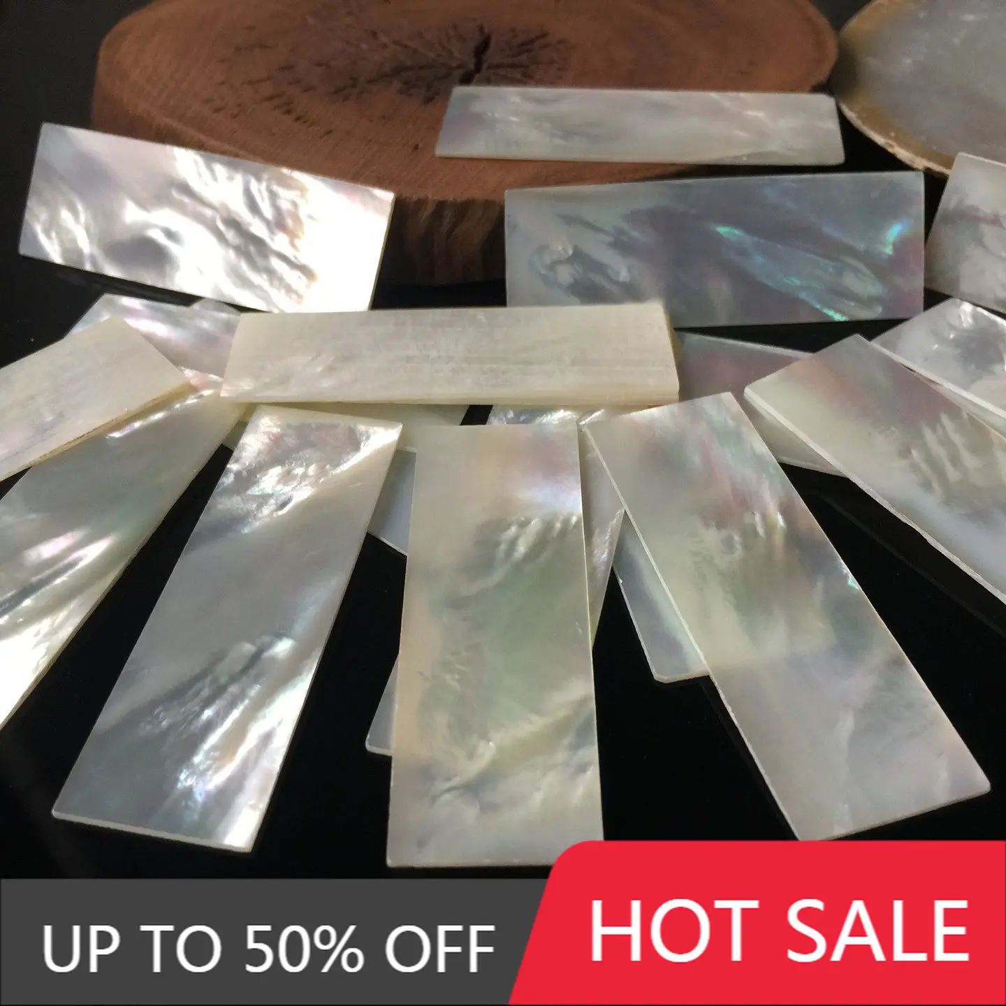 60mm×20mm Thick 1MM White Abalone Mother-of-pearl Inlay Sheet Hand-carved And Embedded DIY Accessory Decorative Material