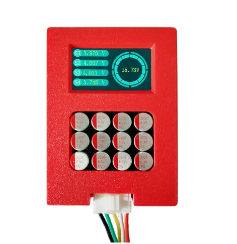 

TFT LCD display with ABS protective case 4S 12V lithium battery active balancer 5.5A LifePO4 Lipo LTO equalizer