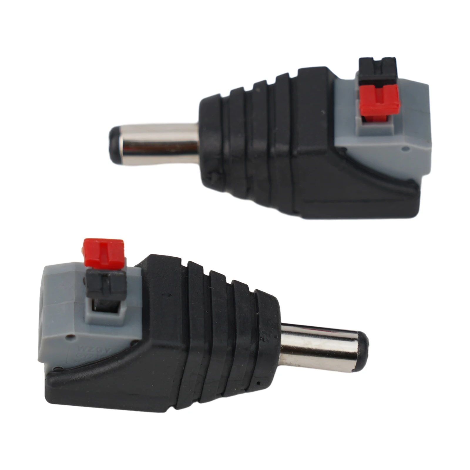 5 5x2 1mm DC Wire Connector for LED and Surveillance Applications Press Type 40W Maximum Power Sturdy Alloy and PVC Material