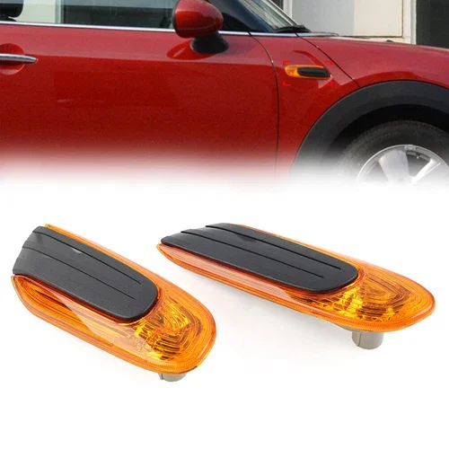 Car Fender Side Turn Signal Light Cover Fit Mini Cooper F55 F56 F57 2014-2021 OE 6313729834763137298345 Side Marker Lamp Housing