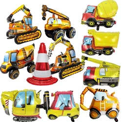 Construction Birthday Party Decor Happy Birthday Excavator Foil Balloon 31'' Engineering Vehicle Dump Truck Party Balloons Decor