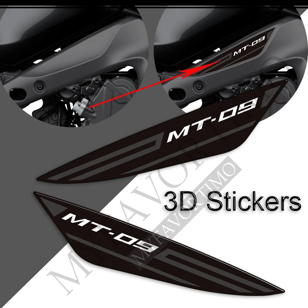 Motorfiets Stickers Decals Gas Stookolie Kit Knie Tank Pad Protector Voor Yamaha MT 09 MT FZ 09 SP MT-09 2021 2022