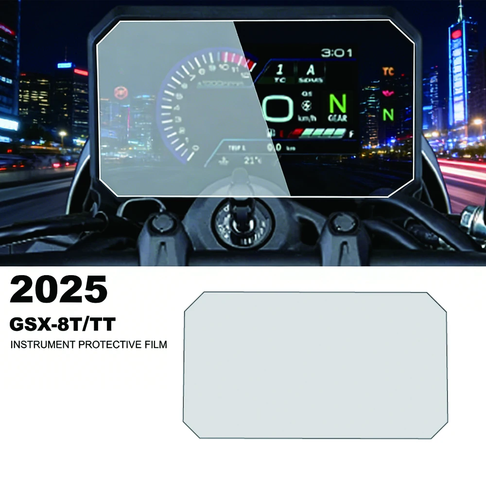 Gsx-8T Per Suzuki Gsx-8T Gsx 8t Gsx-8Tt Gsx 8Tt 2025 Nuova Moto Scratch Cluster Schermo Cruscotto Strumento di Protezione Pellicola