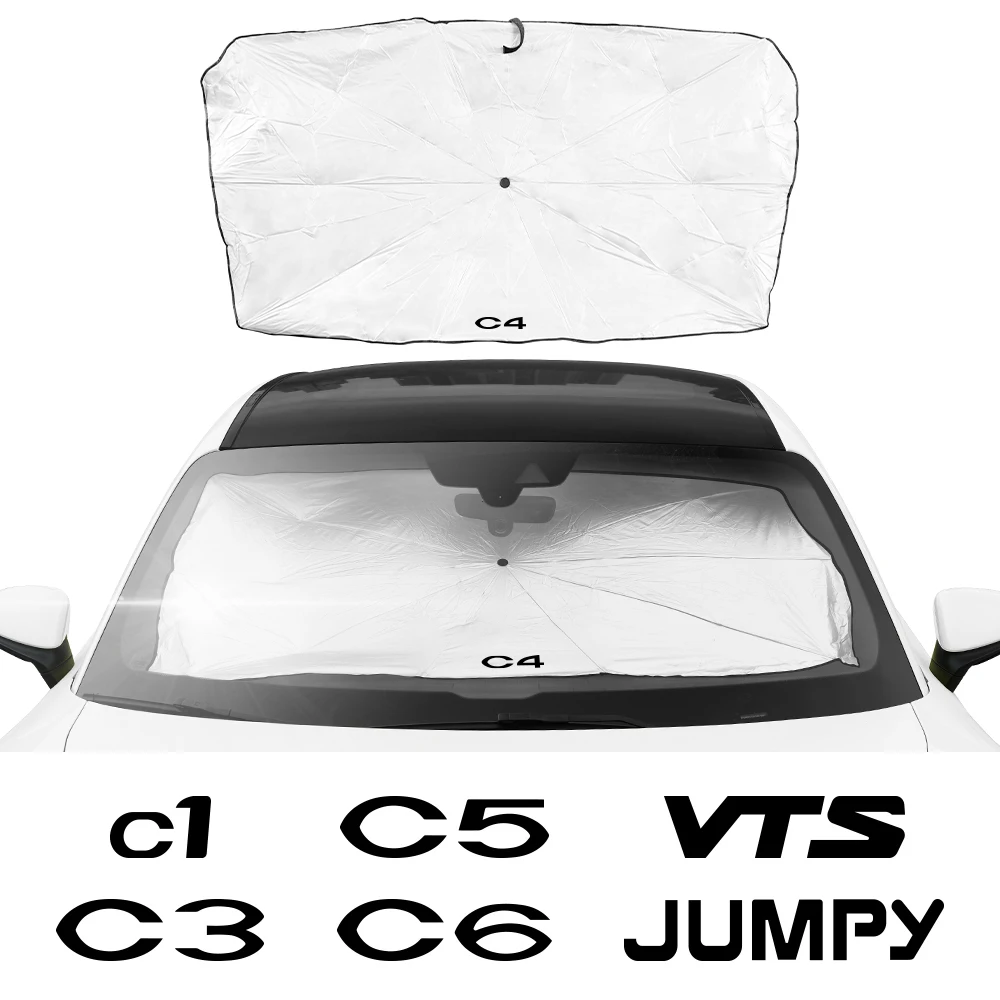 Car Sunshade Cover Umbrella Protector For Citroen Berlingo C4 Cactus C2 C Elysee Ds4 Ds5 C3 C5 Xsara C4L C6 C1  Jumpy Vts