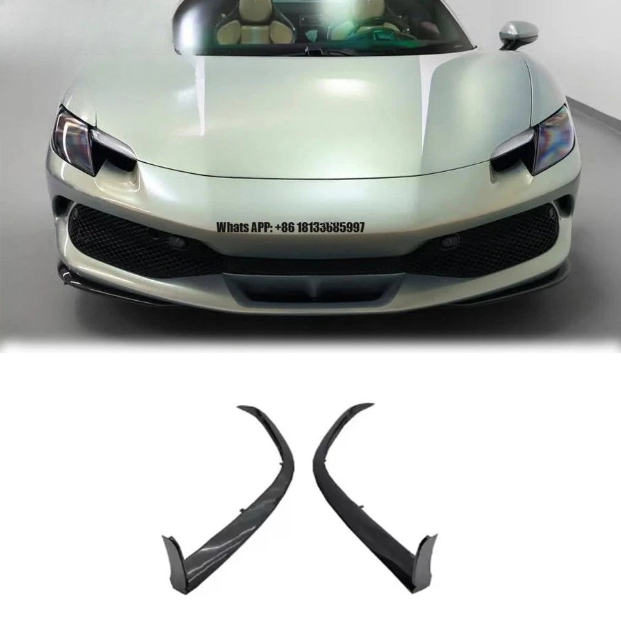 

High Quality for Ferrari 296 GTB GTS Dry Carbon Fiber Oem Style Front Bumper Lip Anterior Lip Body Kit