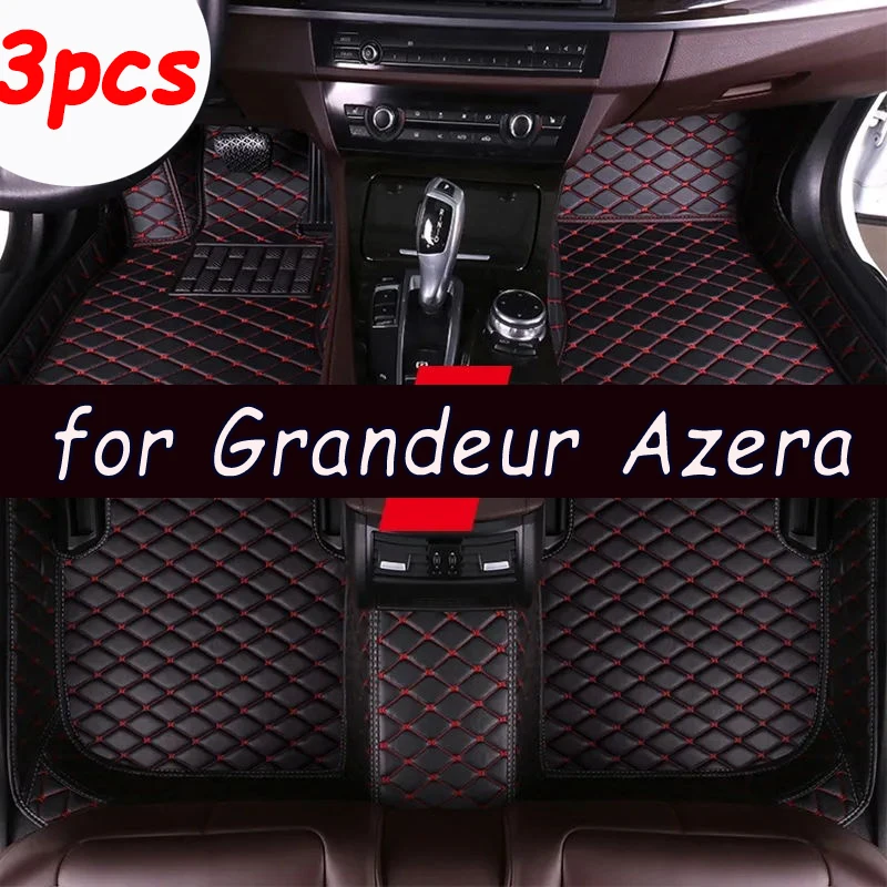 Car Mats For Hyundai Grandeur Azera IG 2019~2022 Anti-dirt Pad Carpets Leather Floor Mat Rugs Pad Interior Parts Car Accessories