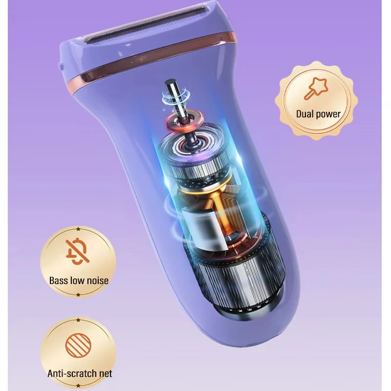 Fast Charging Electric Razors for Women Bikini Trimmer Face Shavers Hair Removal for Underarms Legs Ladies Body Trimmer
