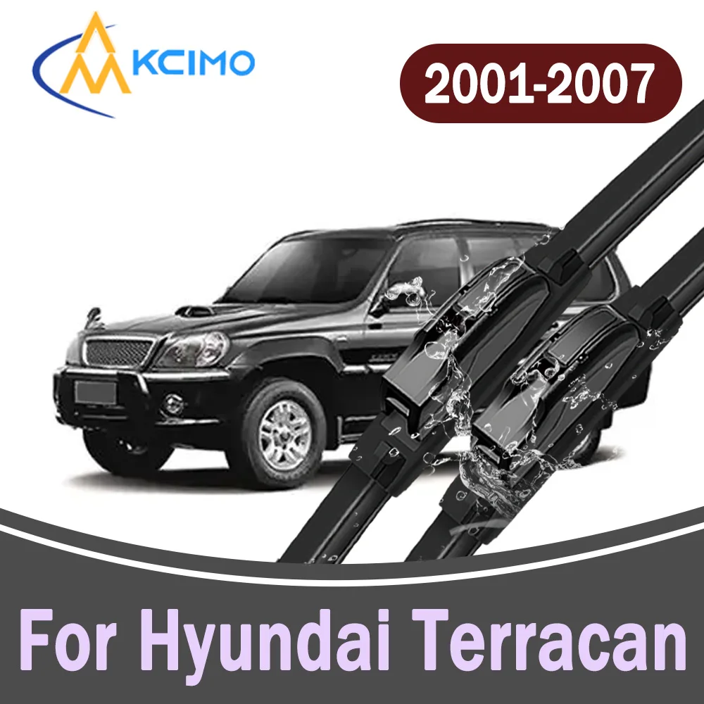 

All-Weather Front Windscreen Wiper Blades For Hyundai Terracan 2001-2007 High Quality Car Windshield Replacement Parts 2Pcs