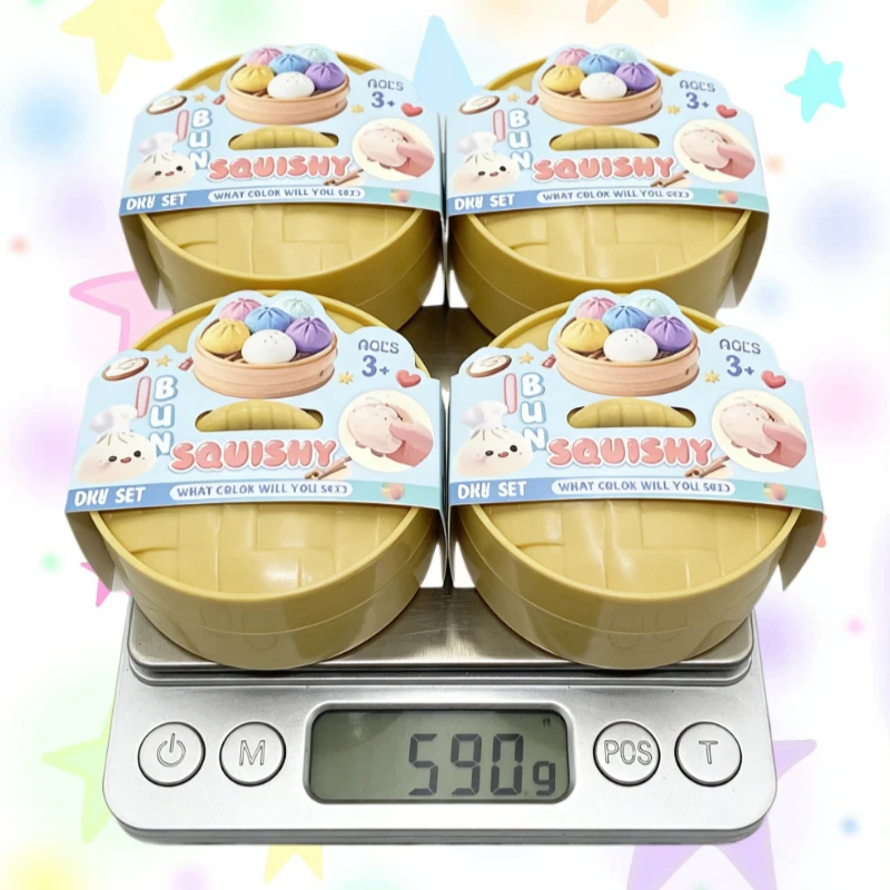 Giant Squishy Dumplings Stress Relief Fidget Toy Colorful Simulation Food Steamed Stuffed Bun Dough Toys Slow-rise Squeeze Toy