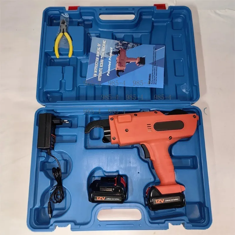 12V Automatic Rebar Tie Gun 4500mAh Lithium Battery Wire Binding Machine
