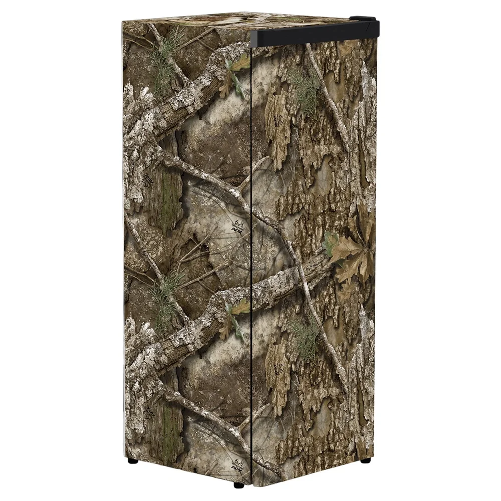 7 cu ft Manual Defrost Upright Freezer Camouflage Design Adjustable Shelves Quiet Operation Energy Efficient Storage Flexible