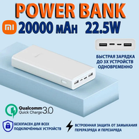 Original Xiaomi Power Bank 20000mAh PB2022ZM 22.5W PD two-Way Quick Charging USB C Portable Mi Powerbank 20000 External Battery