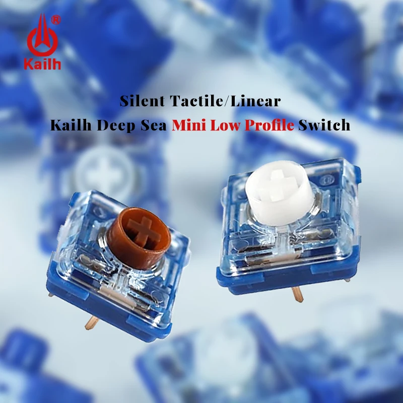 Kailh Deep Sea Silent Mini Switch Low Profile Switches 1353 RGB Mechanical Keyboard Island MINI Tactile Linear DIY Hitbox Switch