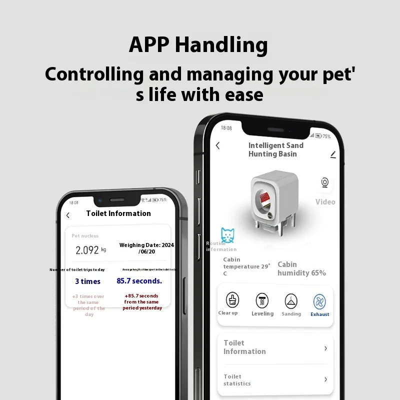 APP Control Intelligent cat Litter Box Smart Self Cleaning Odor Removal Litter Box for Cats Automatic Cat Toilet Litter Box