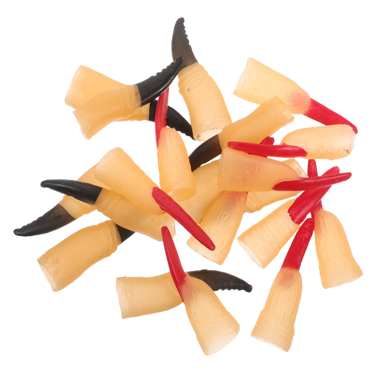 

40Pcs Fake Fingers for Halloween Realistic Horror Nail Charms Spooky Simulation Finger Props for Trick Performances and Haunted