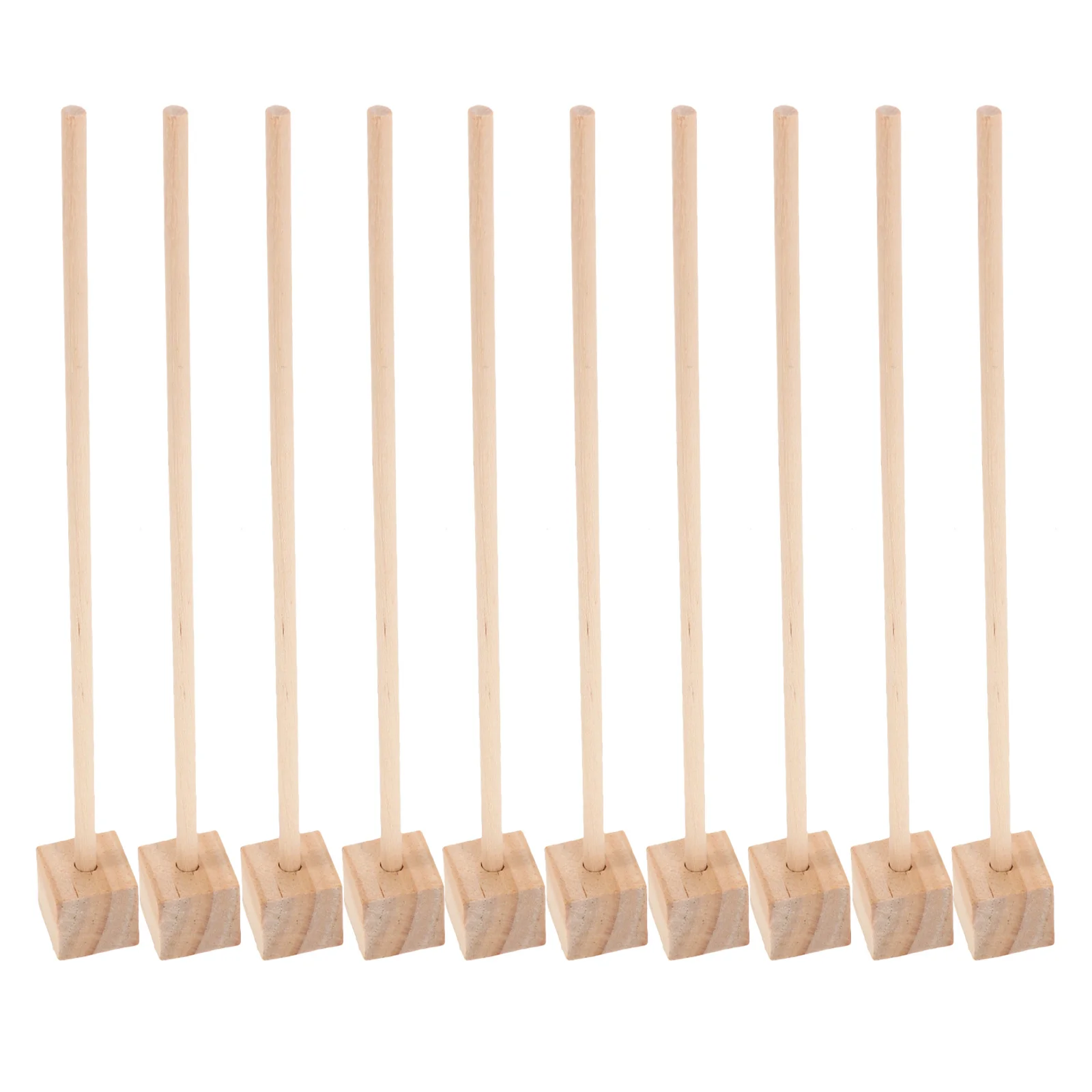 Kit educativo de manualidades DIY con tallo de 100 Uds., Base de bloque de pasadores de madera, juego de rompecabezas entrelazado creativo para la escuela de niños