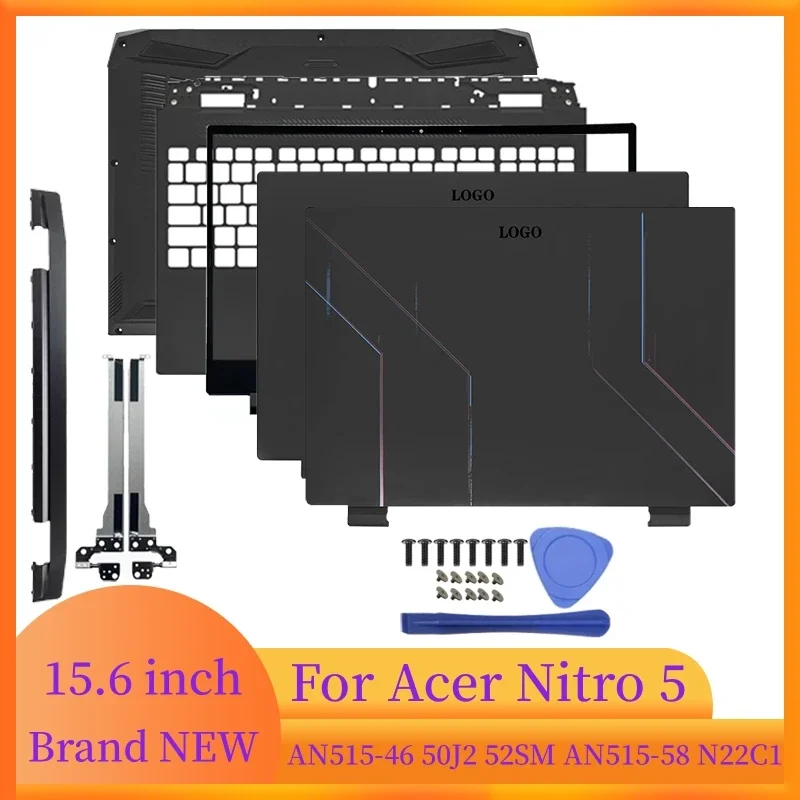 acessorios para laptop para acer nitro5 an51546 an51558 n22c1 notebook lcd tampa traseira frame frontal tampa da dobradica palmrest bottom case 01