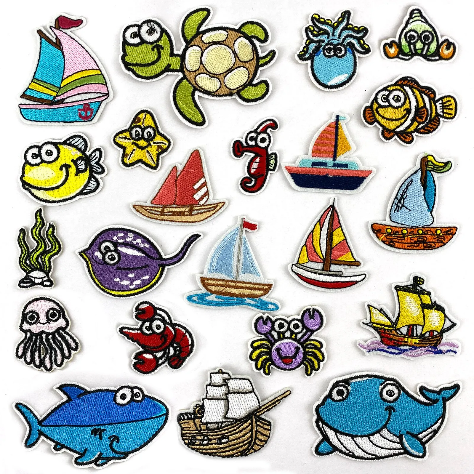 Cartoon Fruit Patches For Clothing Thermoadhesive Patches Cute Animal Patch Iron on Embroidery Patches on Clothes Applique